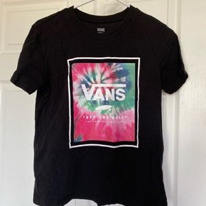 Vans tie dye tshirt